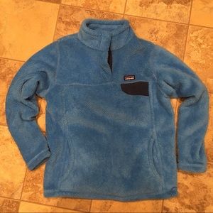 Patagonia Re Tool Snap bright blue pullover GS L
